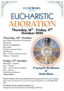 Eucharistic adoration mariathon 2025